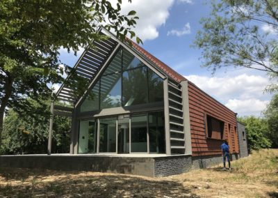 maison bioclimatique tuile bardage brique verrière l Keteland Architecteurs